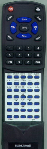 SONY RT147643511 Replacement Remote