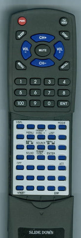 SONY CDXCA660X Replacement Remote