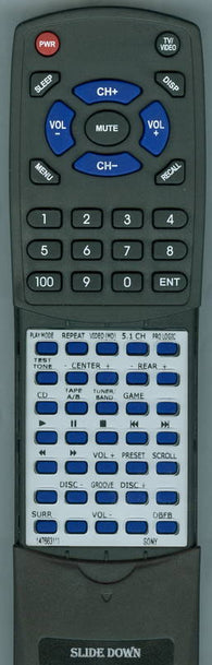 SONY HCDMG510AV Replacement Remote