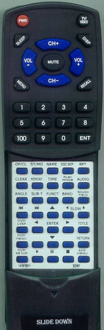 SONY RT147678511 Replacement Remote