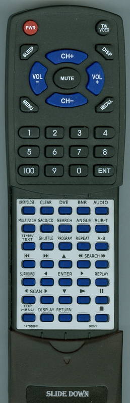 SONY 1-477-278-11 Replacement Remote Control