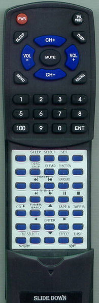 SONY HCDXGR600 Replacement Remote