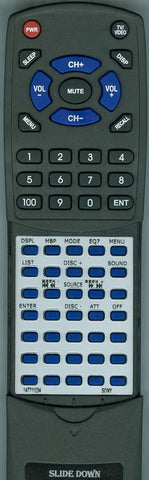SONY XRCA630X Replacement Remote