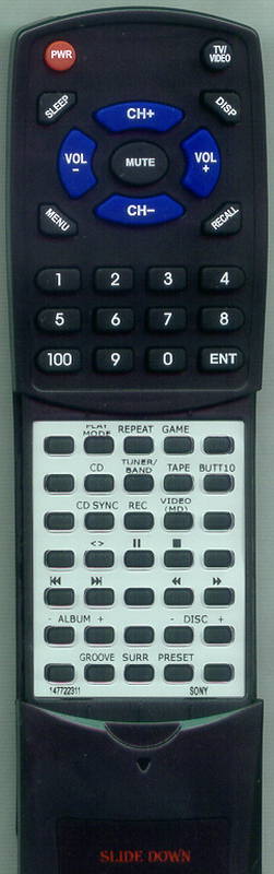 SONY HCDGS200 Replacement Remote Control