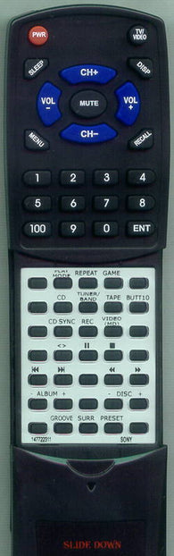SONY HCDGS200 Replacement Remote