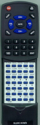 SONY RMSS450 Replacement Remote