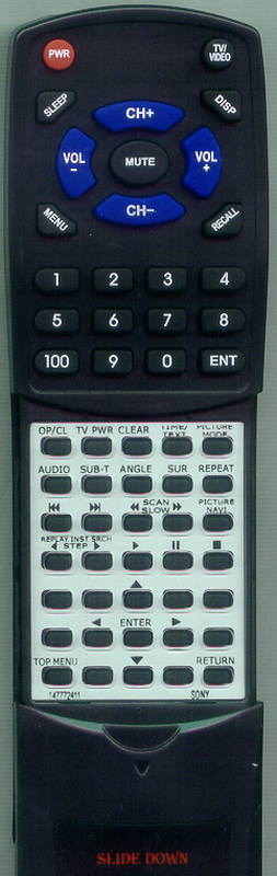 SONY DVPNS725P Replacement Remote Control