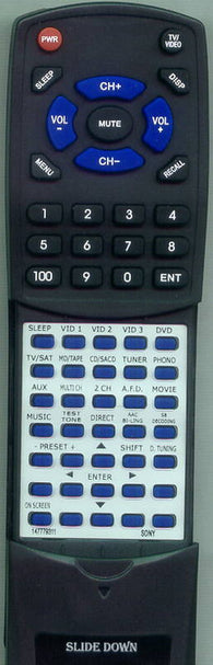 SONY STRDE895 Replacement Remote