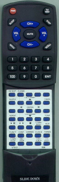 AIWA 147791511 Replacement Remote