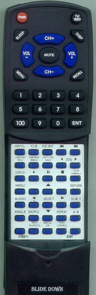 SONY DVP NC555ES Replacement Remote