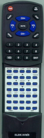 SONYrtRMY1000 MBDXBR950 Replacement Remote
