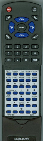 SONY DVPNS501P Replacement Remote