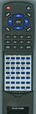SONY RT147862011 Replacement Remote