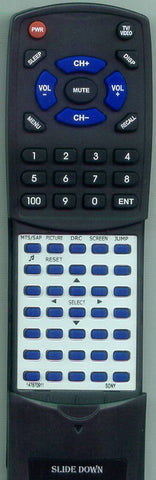 SONY 147870911 Replacement Remote