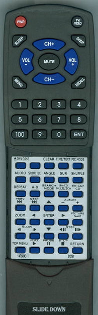 SONY DVP-NS775N Replacement Remote