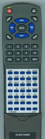 SONYINSERT 147907831 Replacement Remote