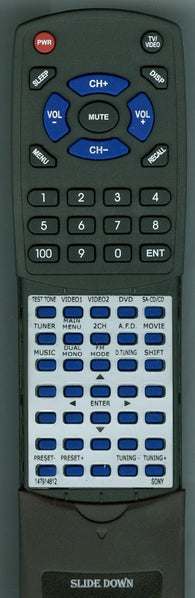 SONY STRK670P Replacement Remote