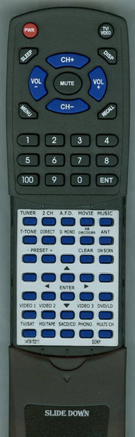 SONY STRDE998 Replacement Remote