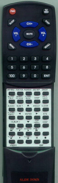SONY DAVDX170 Replacement Remote