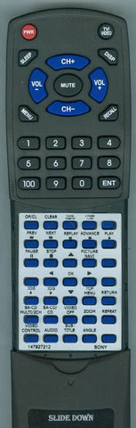 SONY RM-ASP003 Replacement Remote