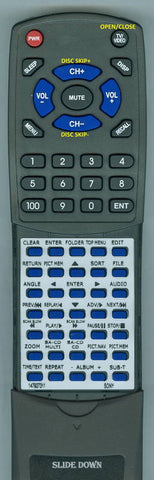 SONYINSERT DVP-CX995 Replacement Remote