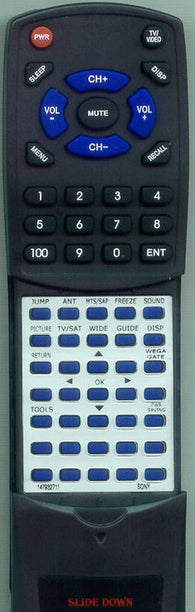 SONY KDFE50A20 Replacement Remote