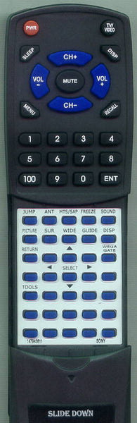 SONY KDFE50A10CANADA Replacement Remote