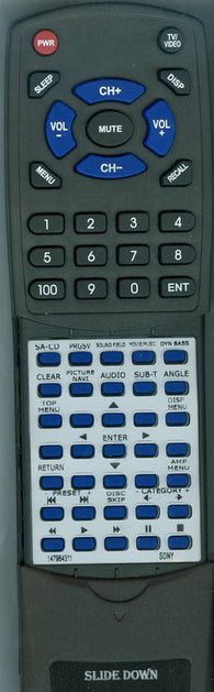SONY DAVFX500 Replacement Remote
