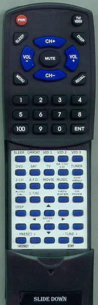 SONY HTSS2000 Replacement Remote