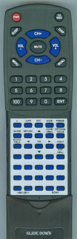 SONY 148012611 Replacement Remote