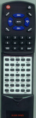SONY VPLAW15 Replacement Remote