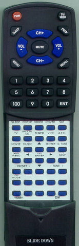 SONY 1-480-589-11 Replacement Remote