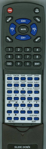 SONY DAVIS50B Replacement Remote