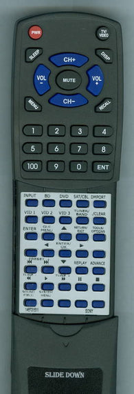 SONY HTCT500 Replacement Remote