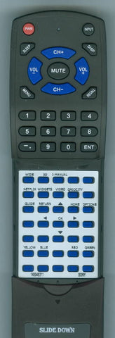 SONY 1-489-463-11 Replacement Remote