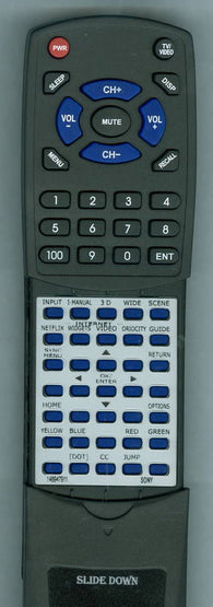SONY KDL32EX729 Replacement Remote