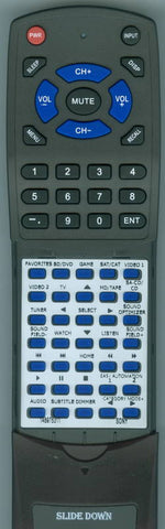SONY 148975311 Replacement Remote