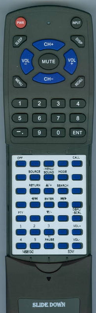 SONY DSXM50BT Replacement Remote