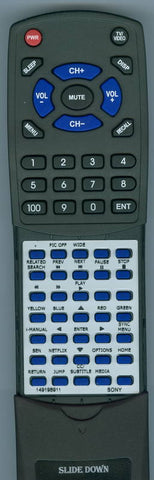 SONY 1-491-989-11 Replacement Remote