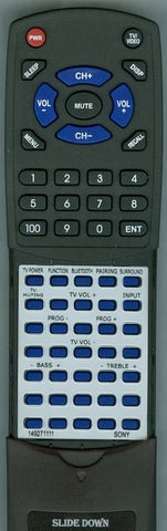 SONY RM-ANU191 Replacement Remote