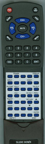 SONY 1-492-791-11 Replacement Remote