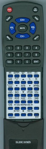 SONY 1-493-370-11 Replacement Remote