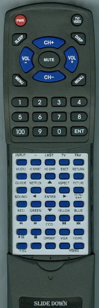 HISENSE RT161832 Replacement Remote