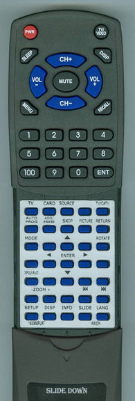 AXION RT163350FLAT Replacement Remote