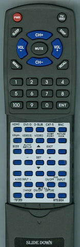 MITSUBISHI MDT652S Replacement Remote