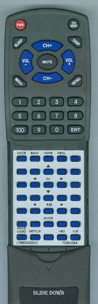 TOSHIBA 49LF421U19 Replacement Remote
