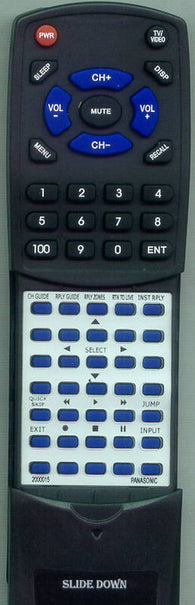 PANASONIC PVHS3000 Replacement Remote