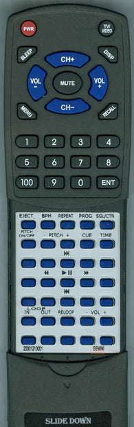 GEMINI RT20001210001 Replacement Remote