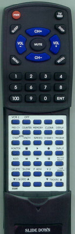 RCA VR671HF Replacement Remote