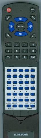 SHARP LC-43Q5000U Replacement Remote